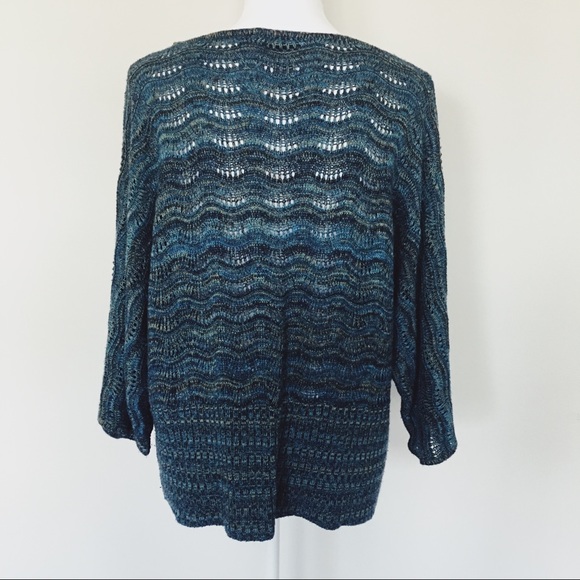 Lane Bryant 18/20 Lightweight Green/Blue Sweater - Picture 2 of 4